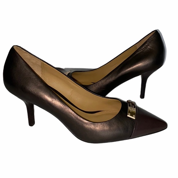 Coach Leather Zan Mat Calf Pump Shoes size 5B - Picture 10 of 13